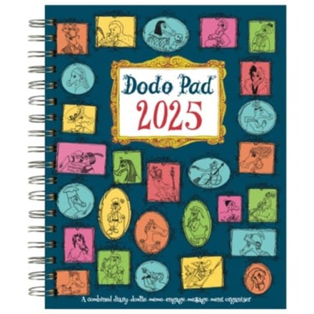 The Dodo Pad Original Desk Diary 2025 Hardcover- Week To View, Calendar Year Diary - Lord Dodo