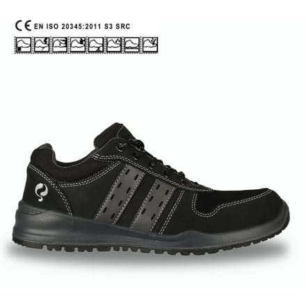 Quick Sport Zwart Laag QS0921 S3 - Zwart - 46