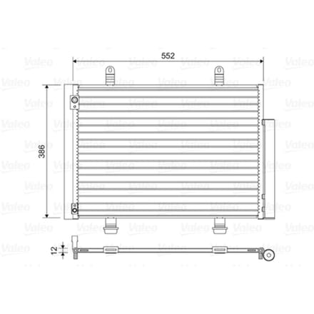 Condensator, airconditioning VALEO 814418