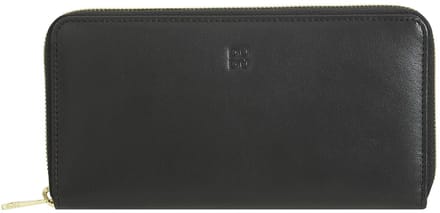 DuDu Mauritius Portemonnee Leder 19 cm - Unisex - Horizontaal - black pop