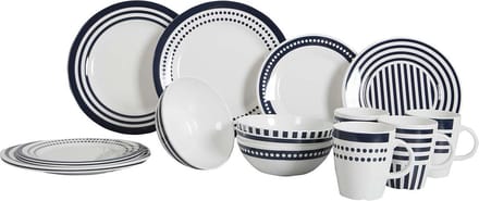Gimex Marine Line Servies - Blue Beta - 16-Delig