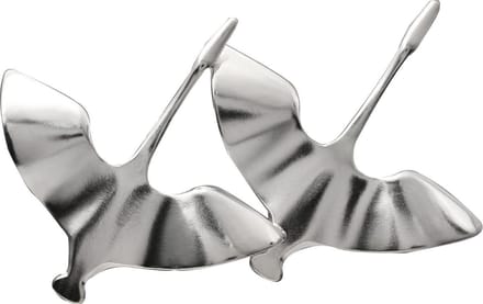 AuBor ®. Broche. Zilver. Het zwanenpaar.
