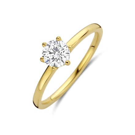 14K Geelgouden Ring Lab Grown Diamant 0.50ct F VS – 4035442