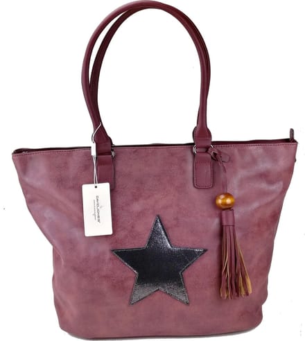David Jones STER Schoudertas Handtas Schoudertas   Ruime Tas Bordeaux