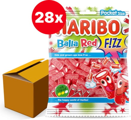 Haribo Balla Balla Red Fizz - 28 x 70gr