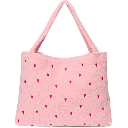 Studio Noos Teddy Mom Bag shopper light pink hearts