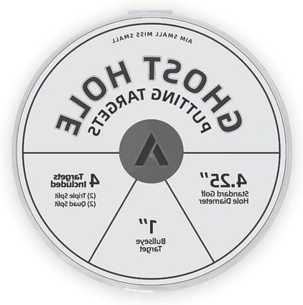 Golf Putt Target - Putting Hulp - Putting Oefenen - Regulatie Golf Hole Maat - 4.25 Inch Diameter - Wit