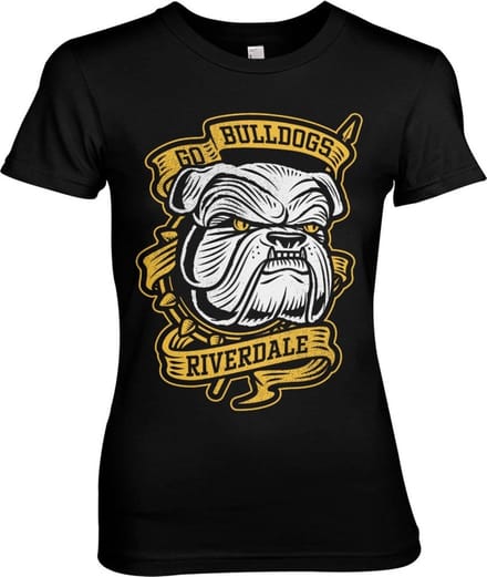 Riverdale Go Bulldogs Girly Tee dames-T-shirt zwart