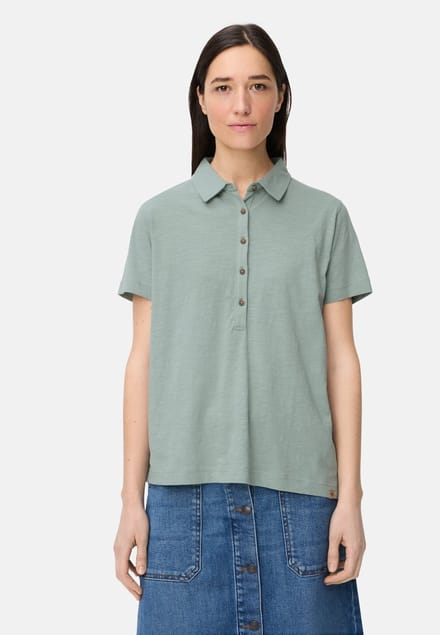 camel active Poloshirt met knoopsluiting - Maat - Jadegroenwomenswear-L
