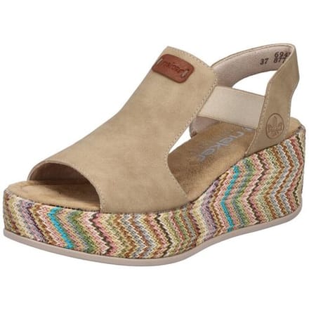 Rieker Sandalen Hak Sandalen Hak - beige - Maat 37
