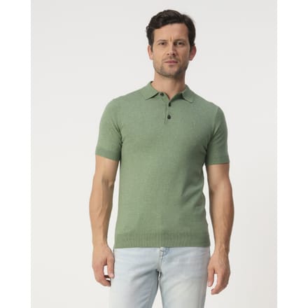 Campbell Polo Heren Mistletoe Green Melange