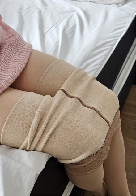 SUNMOOL Thermo Legging - Winter Legging - Fleece legging - Warme Legging - High Waist - Beige - One size