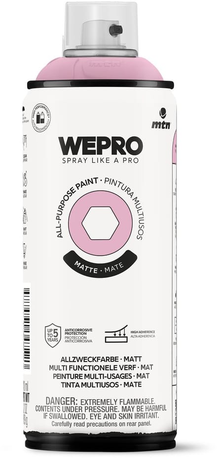 Spuitbus Roze Sakura Mat MTN WEPRO ALL-PURPOSE PAINT 400ML