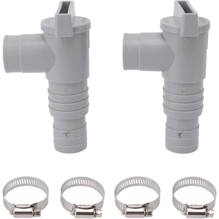 Zwembad Afsluitkraan PVC Eenvoudige Installatie Zwembad Plunjerkleppen Vervanging voor 32mm Slang Verbinding gray