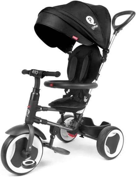 Driewieler - Kindermobiel - Buiten spelen - Veilige constructie - 102 cm hoog - Zwart