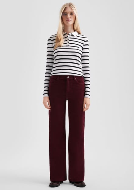 Q/S designed by - Dames broek - Maat 38 - Vrouwen - Rood - zak voering