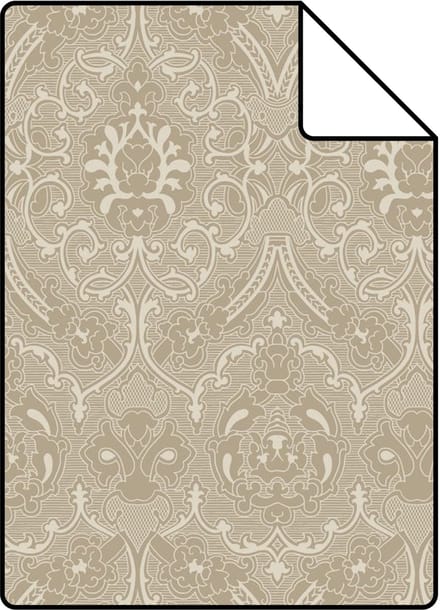 Proefstaal ESTAhome behang ornamenten beige - 26.5 x 21 cm - 139638-S