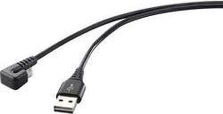 Renkforce RF-4598342 USB-kabel USB 2.0 USB-A stekker, USB-micro-B stekker 1.00 m Zwart