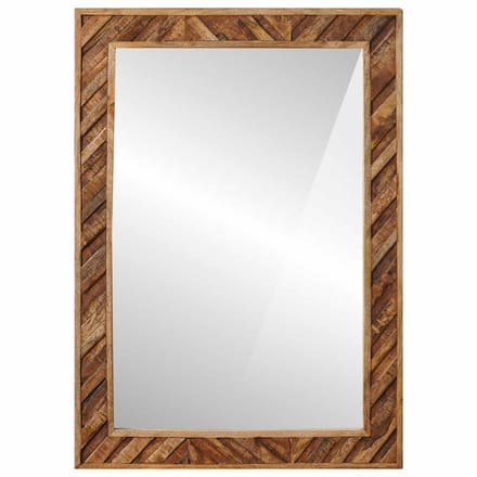 vidaXL - Spiegel - Bruin - 70 - x - 50 - x - 3 - cm - Glas