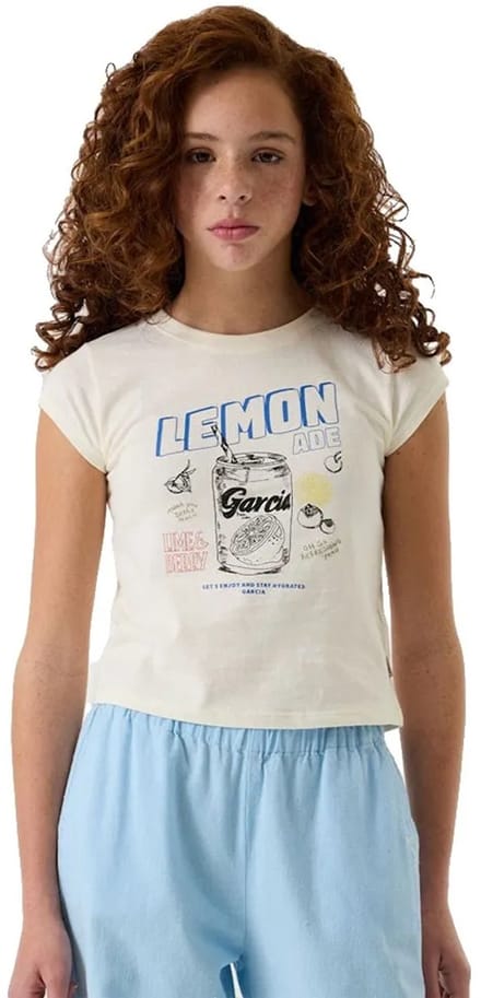 Meisjes-T-shirt met ronde hals Garcia Regular Fit