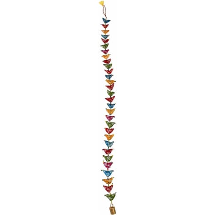 Stoffen hangdecoratie met 30 vogels Rex London