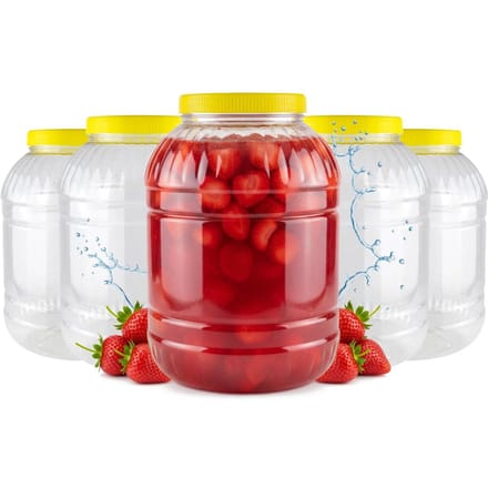 5x Container POT 5l Plastic MULTIFUNCTIONELE Potten Voor Likeuren Voedsel
