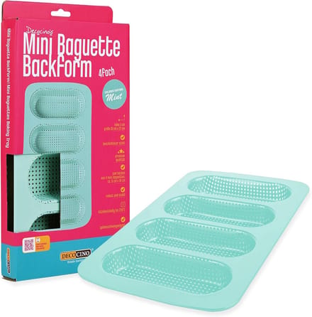 Mini Baguette Bakvorm - Non-stick - 4 Broodjes - Vaatwasserbestendig