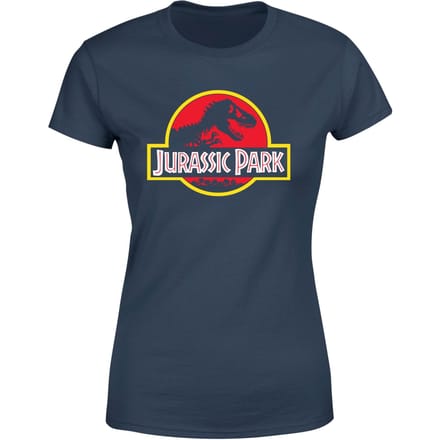 Jurassic Park Logo Women's T-Shirt - Navy - S