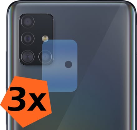 Camera Lens Protector - 3 Stuks - Geschikt voor Samsung Galaxy A51 - Camera Screenprotector - Gehard Glas - Beschermglas - Tempered Glass - Screen Protector