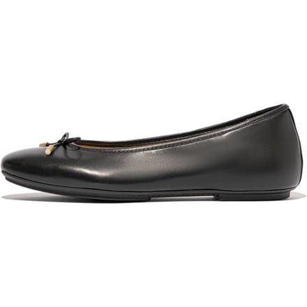 Fitflop Delicato Bow Soft Ballerina´s Zwart EU 37 Vrouw