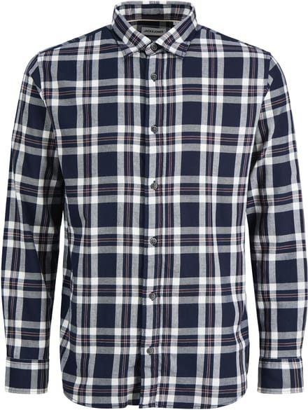 JACK & JONES- JJDOVER CHECK SHIRT L/S - Heren - Overhemd