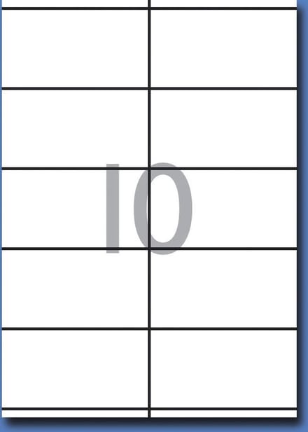 Decadry Etiketten / Labels 105 x 57 mm - 100 vel