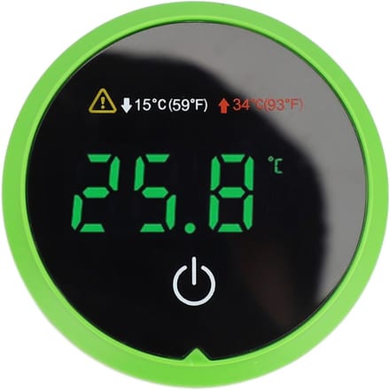 Digitaal Temperatuurmeter Aquarium LED Display  Celsius   Fahrenheit  Schakelaar Touch Draadloos Zelfklevend Aquarium gray