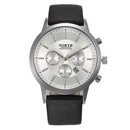 North Herenhorloge Casual Style Zilver