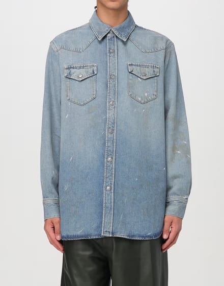 Karty distressed denim overshirt