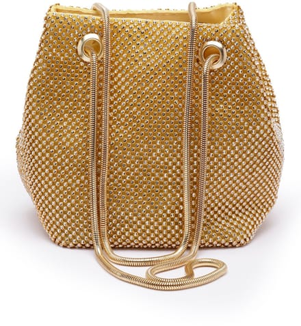 AVANT-GARDE PARIS Schouderclutch - Glamoureus - Goudkleurig - Ruim - Snap Sluiting