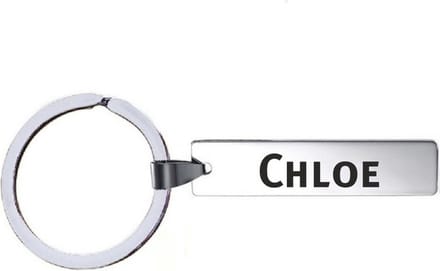 Sleutelhanger Met Naam - Chloe - RVS