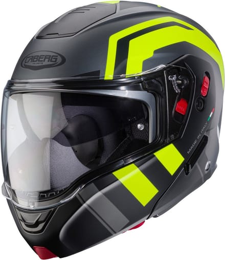 Caberg Horus X Road Mat Grijs Geel Systeemhelm - Helm
