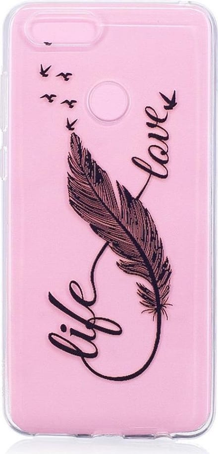 Shop4 - Honor 7X Hoesje - Zachte Back Case Feather to Birds Transparant