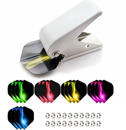 Flight Puncher met Dart Flights Set en Schacht Veer Washers - Accessoires voor Lock Machine Flights
