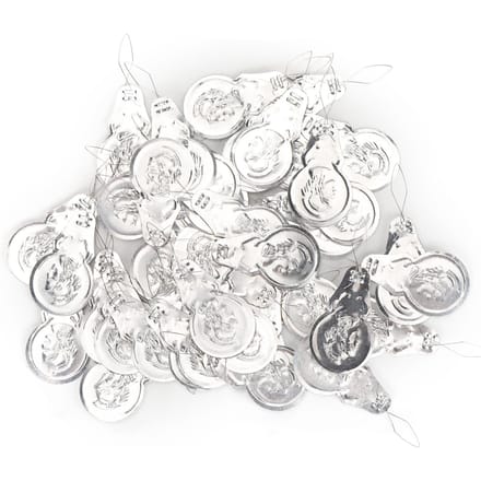 100 Stuks Doe-het-zelf Naald Inrijger Aluminium Draadlus Kruissteek Invoeging Handmachine Naaigereedschap(Dubbele white