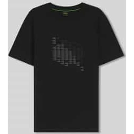 relaxed fit T-shirt van katoenmix model 'TS_NETWORK FLAG'