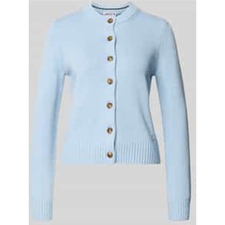 Gebreid vest met ronde hals en knoopsluiting