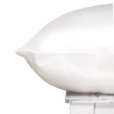 Zijden Kussensloop Cloud White - 22MM - Silk Heaven - 60x60cm / Ritssluiting