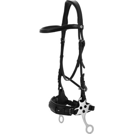 Norton Equestrian Compet Hackamore Hoofdstellen Zwart Full