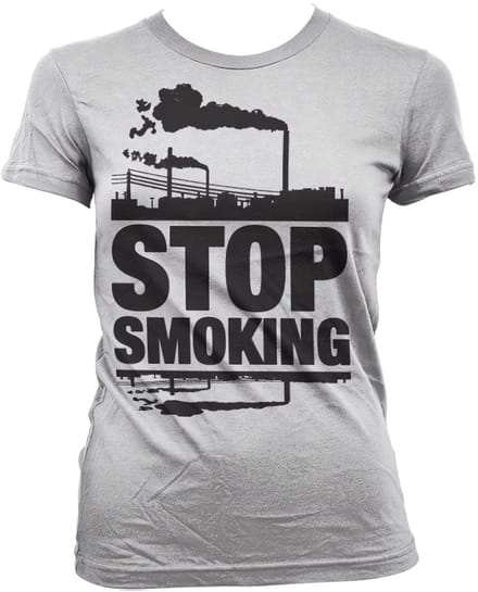 Hybris Dames T-shirt 'Stop Smoking Girly' SH-5-15531-H23-12