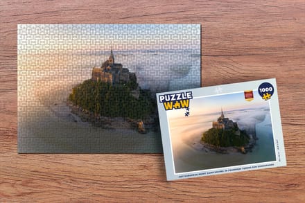 Puzzel Kasteel - Frankrijk - Mist - Legpuzzel - Puzzel 1000 stukjes volwassenen