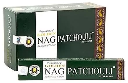 Golden Nag Patchouli Wierook - 12 pakjes van á 15 gram