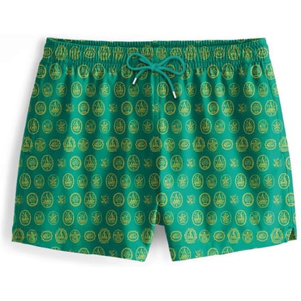 "Green Sailboats" Zwemshorts