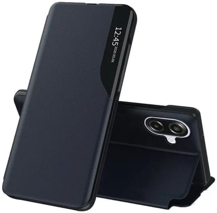 Hoesje geschikt voor Samsung Galaxy A07 4G - Techsuit eFold Book Case - Donkerblauw